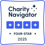 Charity Navigator 4-star badge 2025